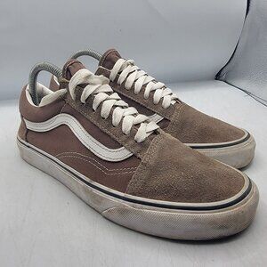 Vans Old Skool Womens 9 Brown Sneaker Shoes Low Top Lace Up Casual Comfort